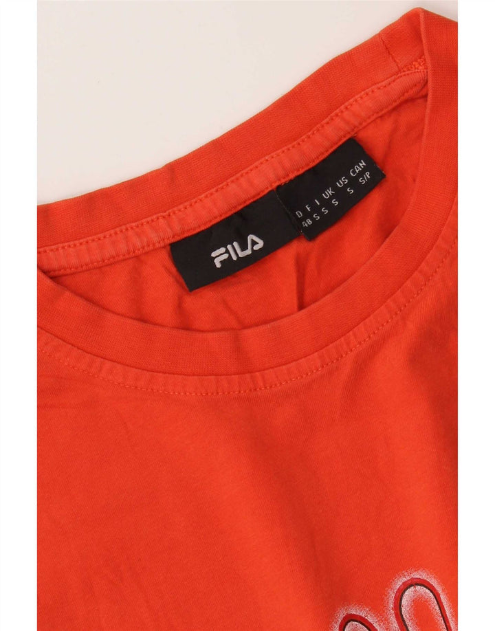 Fila T-Shirt Graphique Homme Petit Orange