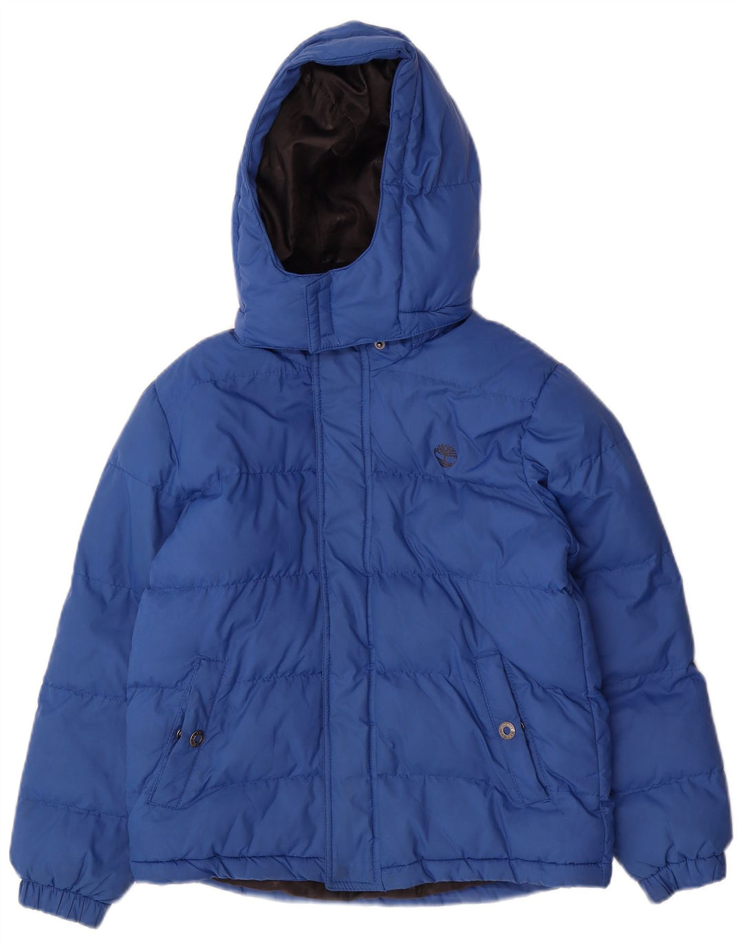 Timberland Veste matelassée à capuche garçon 9-10 ans bleu polyester