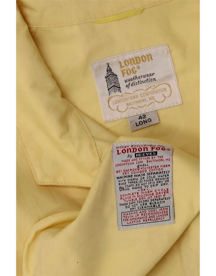 LONDON FOG Veste Bomber Homme UK 42 XL Coton Jaune