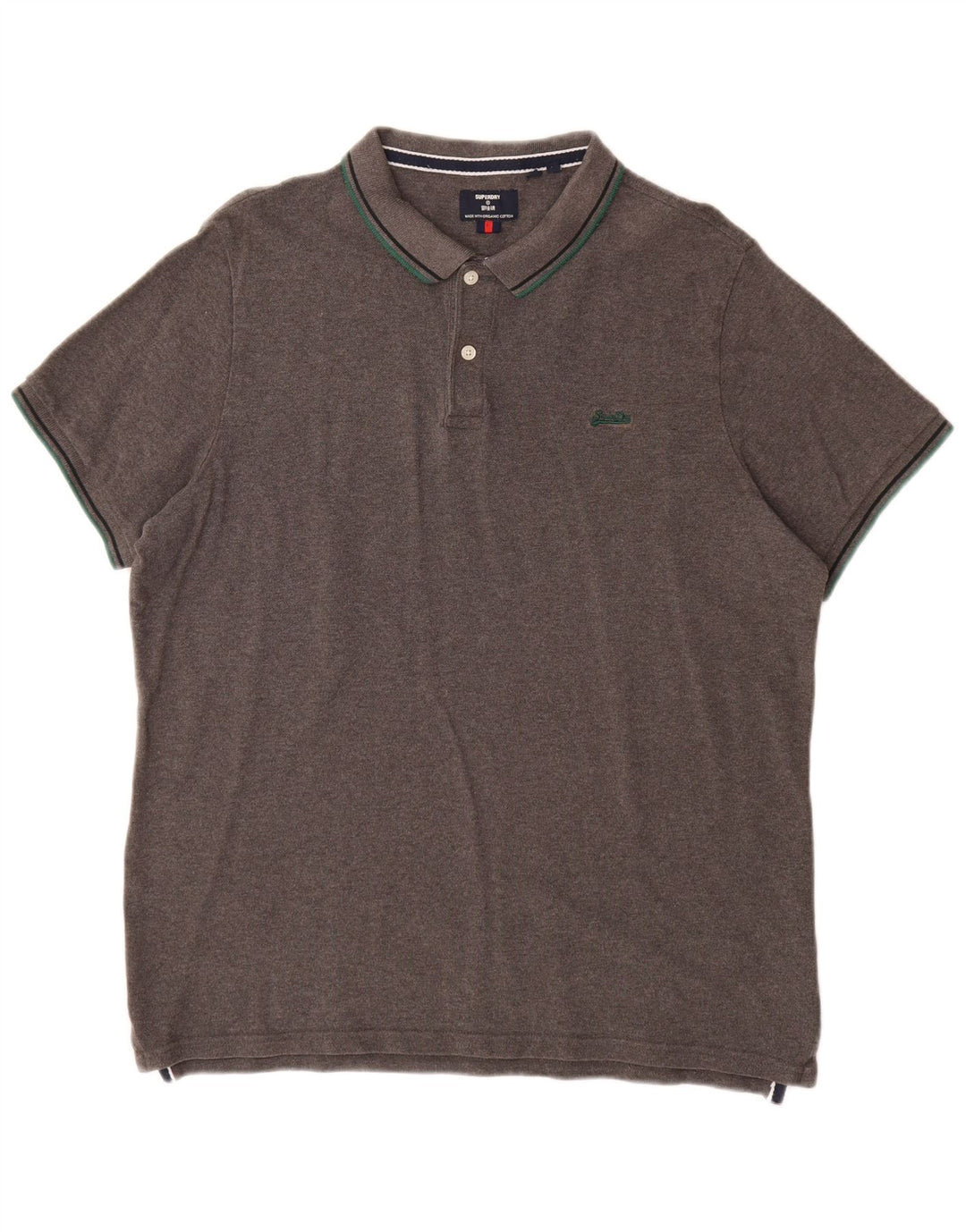Superdry Polo Homme 2XL Gris Coton