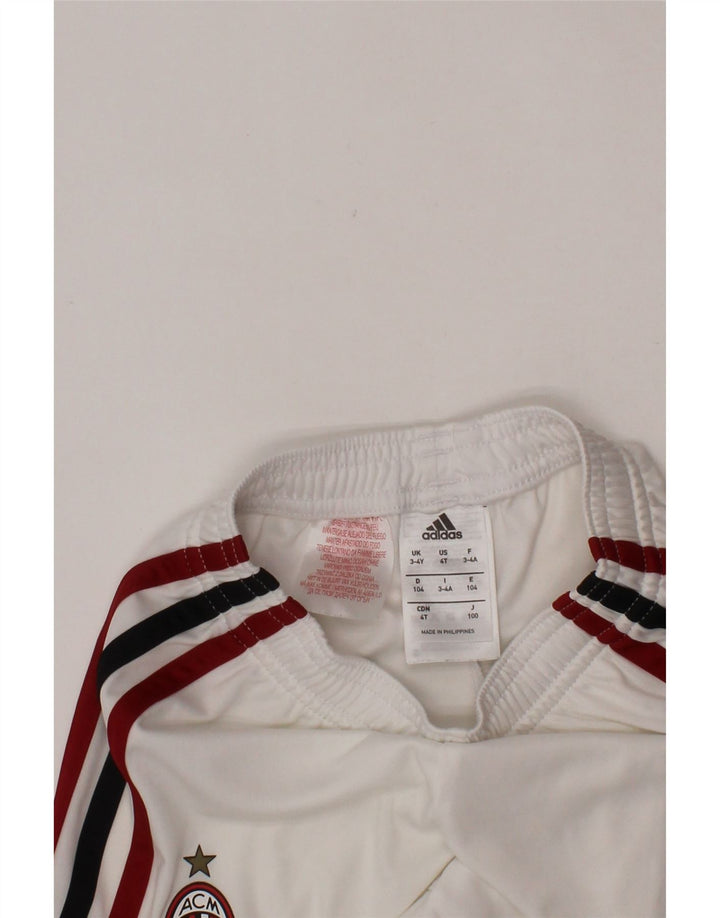 ADIDAS Short de sport AC Milan pour garçon 3-4 ans Blanc Polyester
