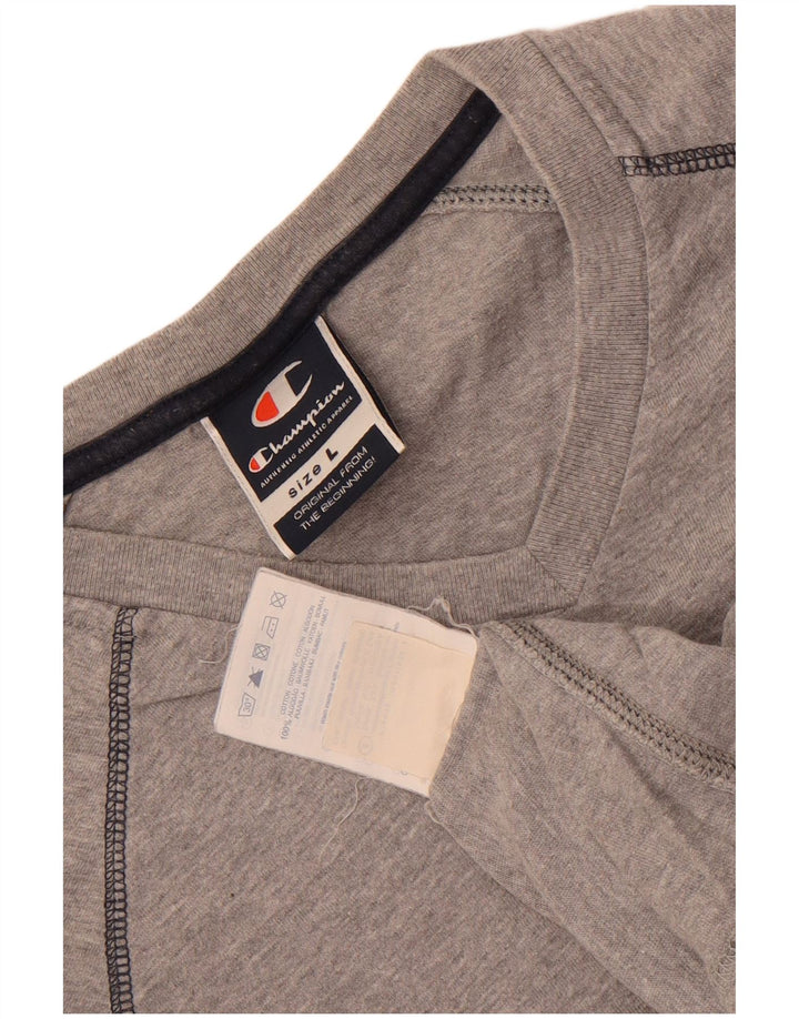 Champion T-Shirt Homme Haut Large Gris Moucheté Coton