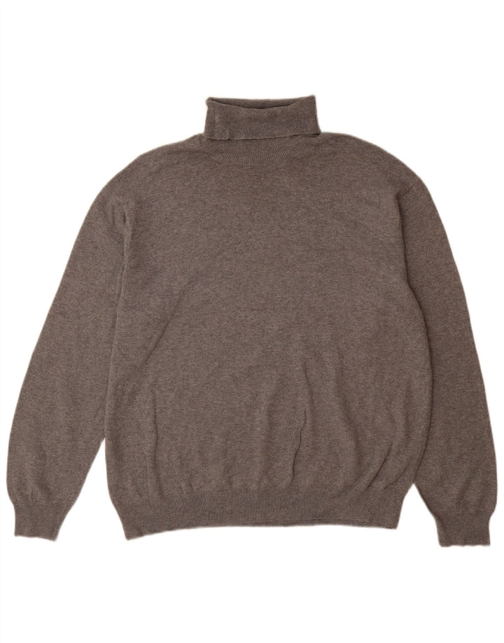 Massimo Dutti Pull Col Roulé Homme Gris Moyen