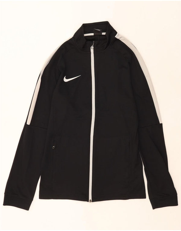 Nike Hommes Dri Fit Survêtement Top Veste Petit Noir Colorblock Polyester