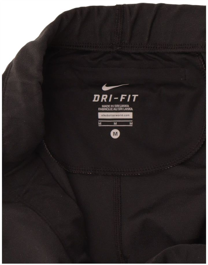 NIKE Legging graphique Dri Fit pour femme UK 12 Noir moyen