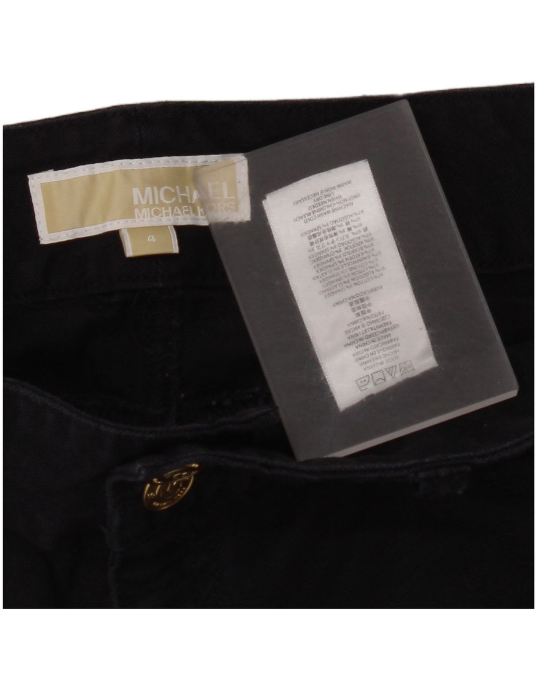 MICHAEL KORS Pantalon décontracté slim pour femme US 4 Small W30 L27 Bleu marine