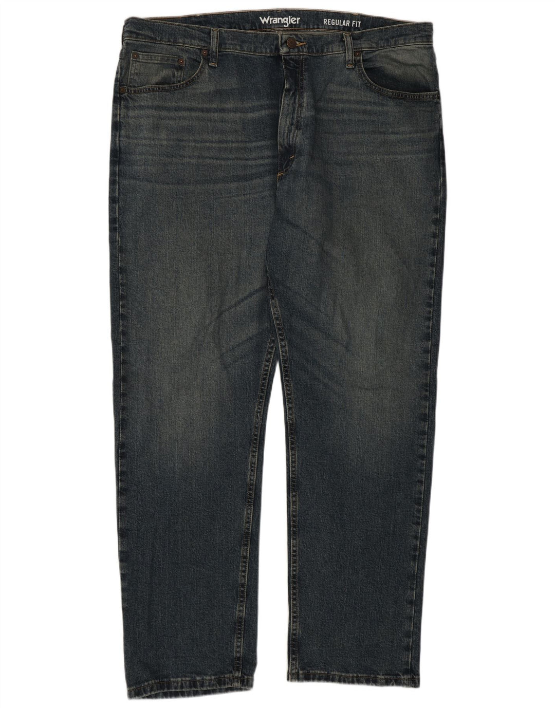 Wrangler Jean droit coupe droite W40 L30 pour homme en coton bleu