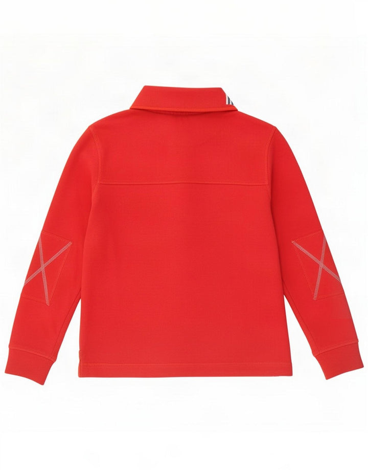 Portwest Sweat-shirt à col boutonné pour homme Petit coton rouge