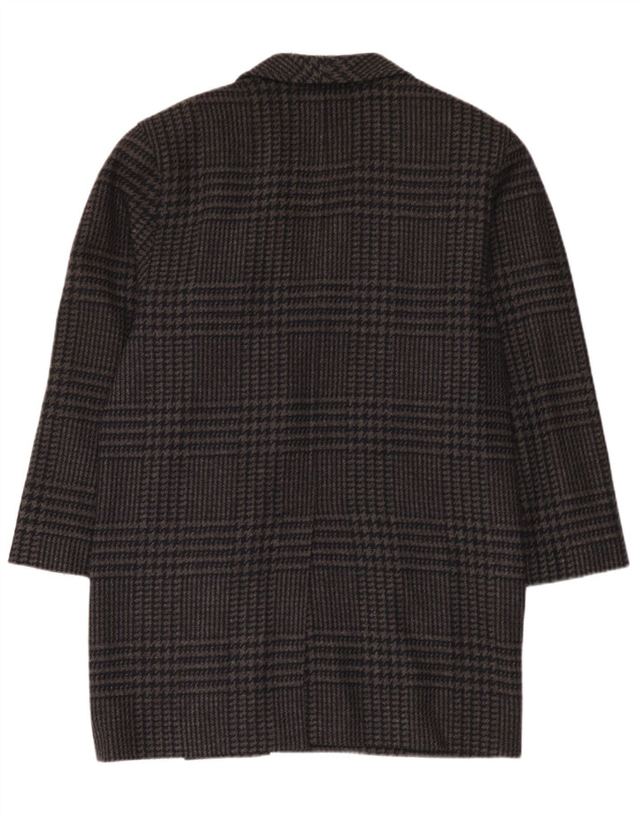 Escada Femmes par Margaretha Ley Manteau Double Boutonnage EU 40 Gris Moyen