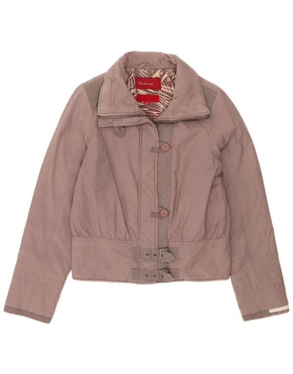 Firetrap Veste Bomber Femme UK 10 Petit Coton Gris