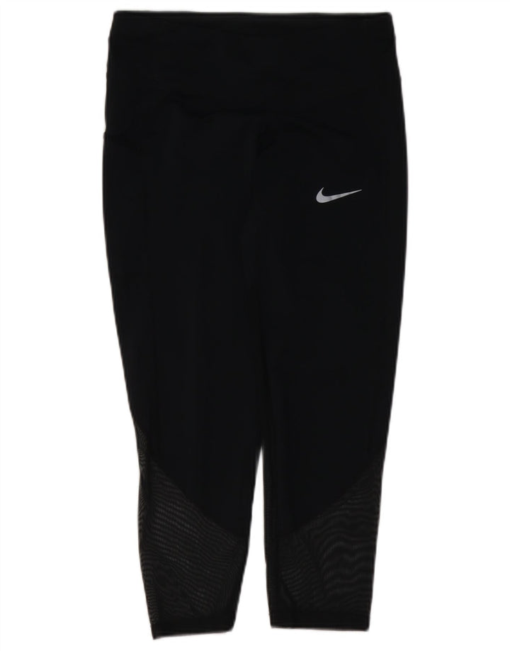 Nike Legging Dri Fit pour femme UK 8 Small Noir Géométrique Polyester