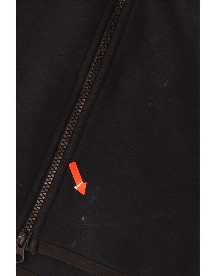 NIKE Pull à capuche zippé pour homme en coton noir moyen