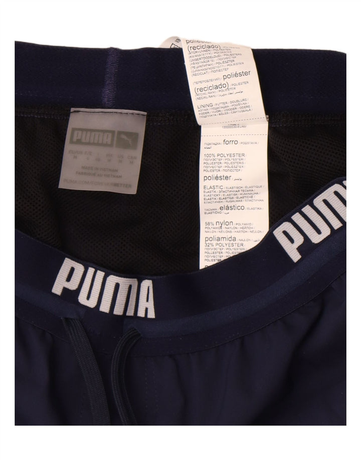 Puma Short Graphic Sport Homme Bleu Marine Moyen Polyester