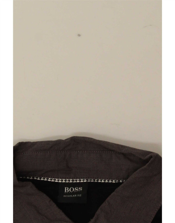 Hugo Boss Polo Regular Fit en coton color block noir moyen
