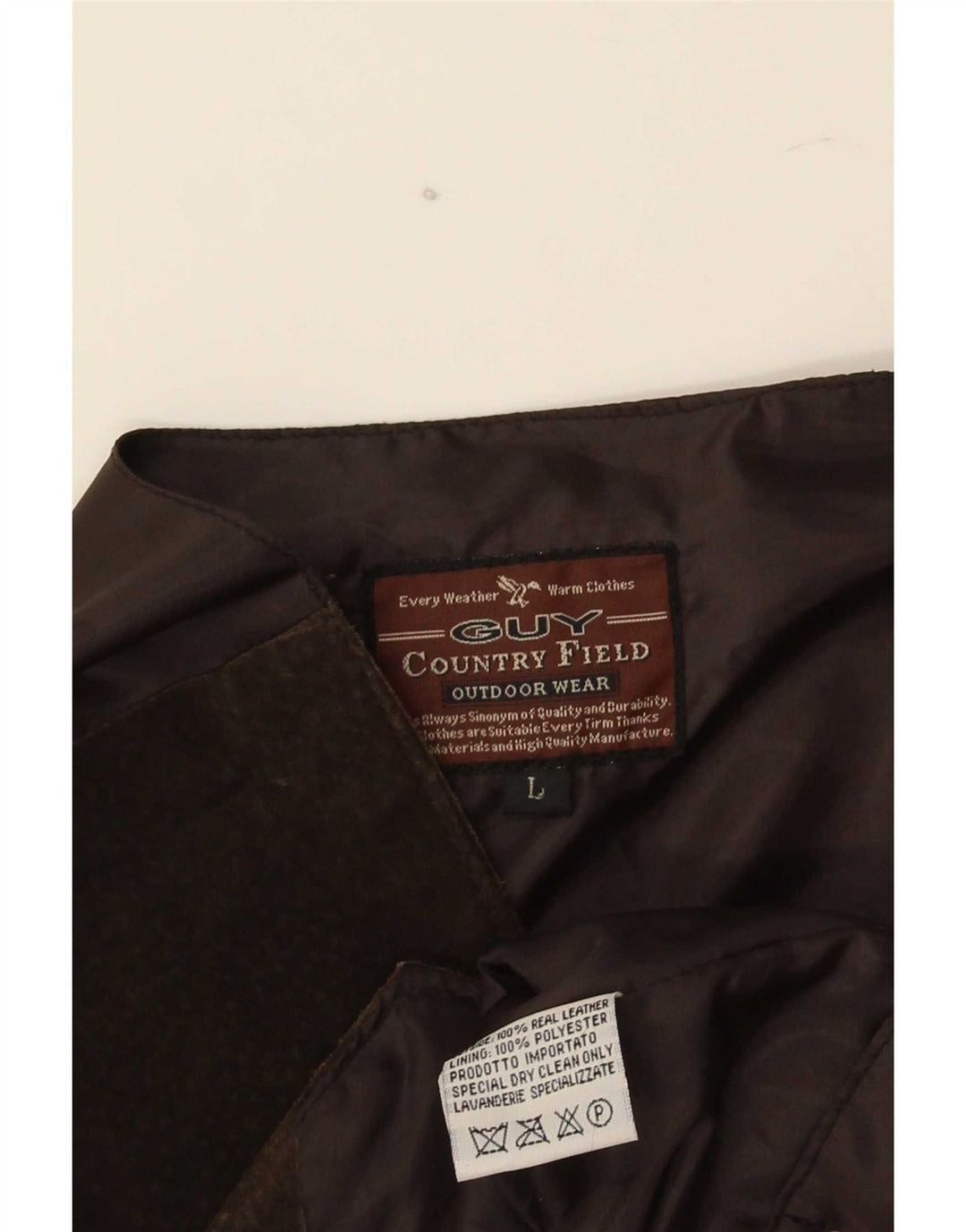 gilet en daim vintage pour homme grand cuir marron