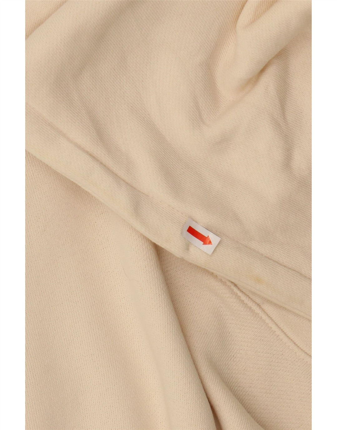 REEBOK Pull à capuche surdimensionné pour femme UK 16 Large en coton blanc cassé