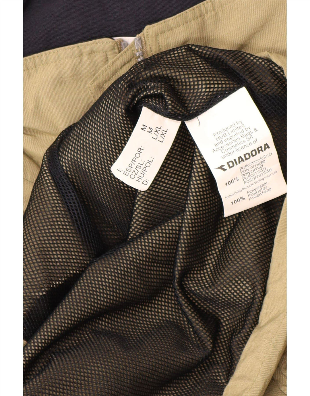 Diadora Veste de Pluie Homme UK 38 Medium Kaki Polyamide