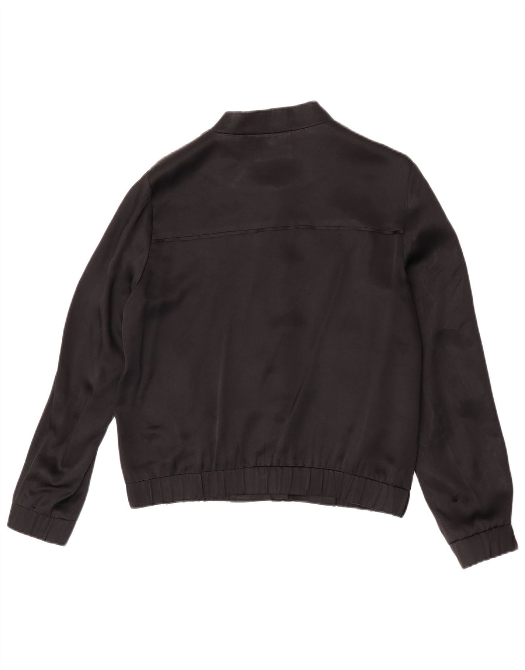 Massimo Dutti Veste Bomber Femme UK 38 Acétate Noir Moyen