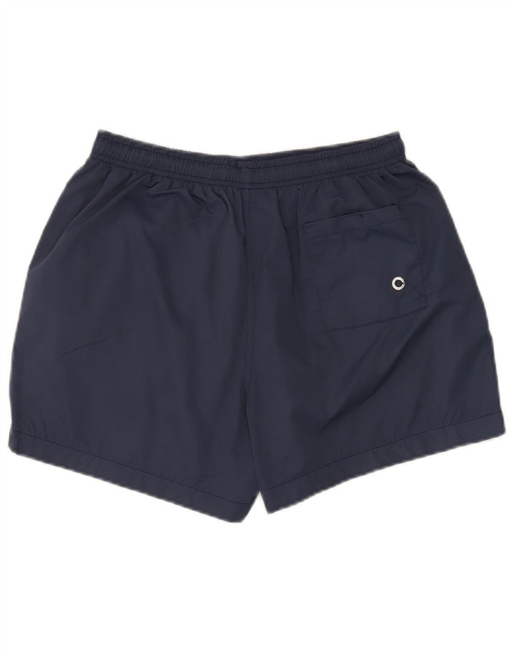 Short de bain vintage pour homme en polyester bleu marine moyen