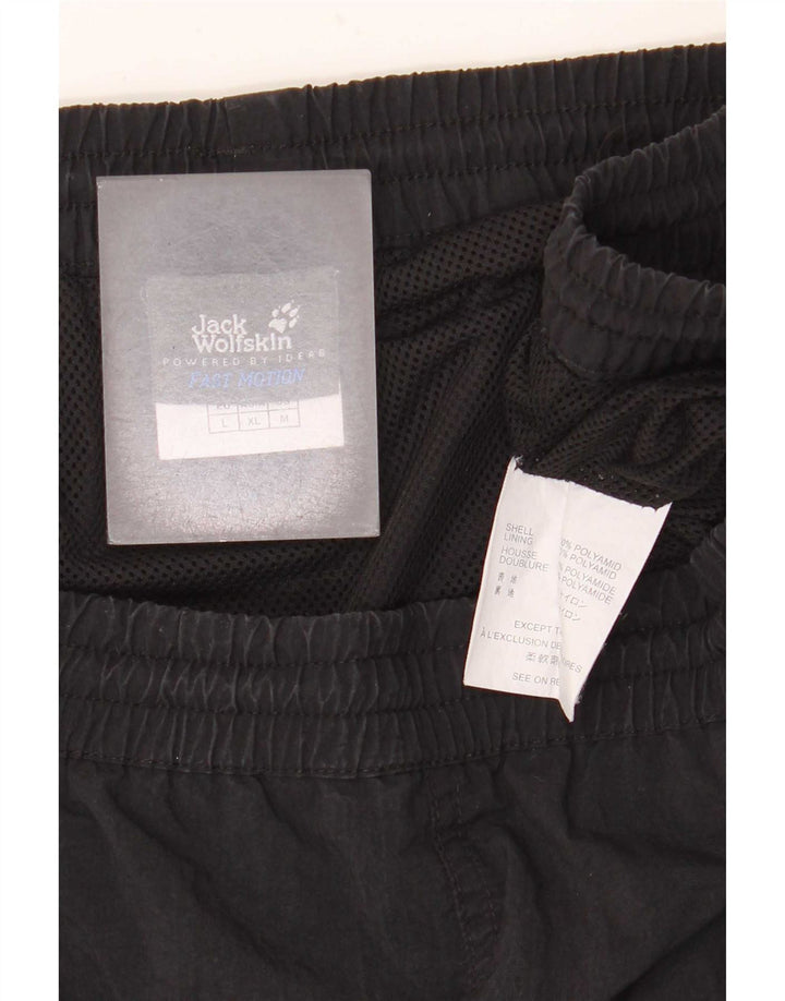 Jack Wolfskin Short de Bain Cargo Homme Large Noir Colorblock Polyamide