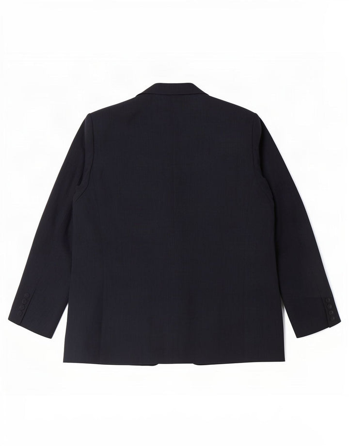 Marks & Spencer Veste Blazer Femme UK 14 Large Bleu Marine Polyester