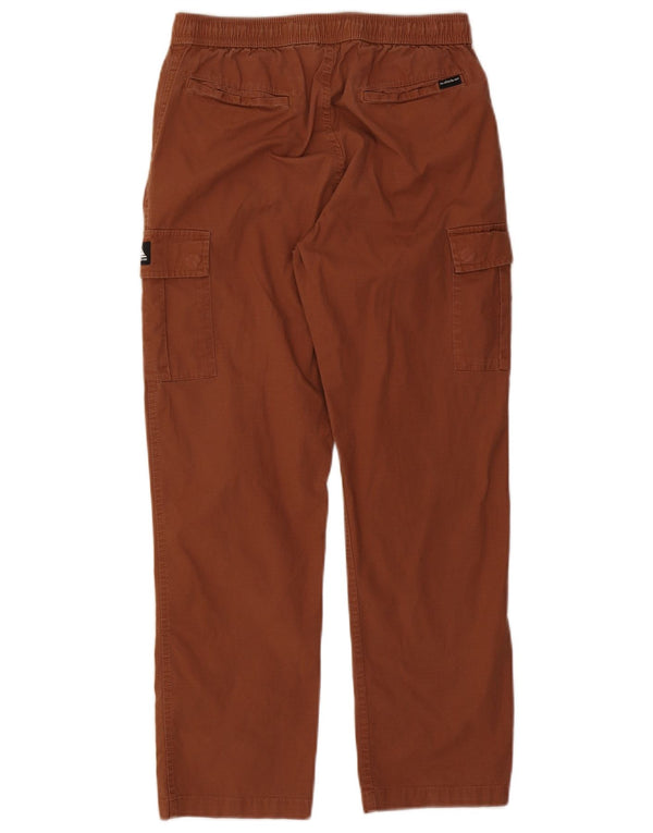 Quiksilver Pantalon Cargo Droit Garçon 13-14 Ans Large W28 L26 Marron