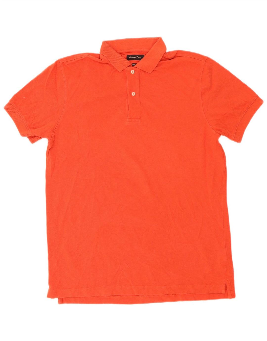 Massimo Dutti Polo Homme Orange Moyen Coton