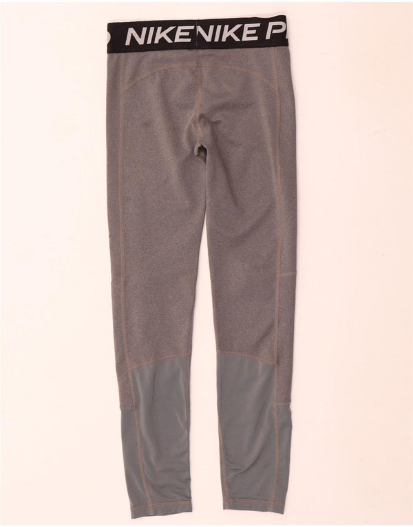 Legging Nike Dri Fit Graphic pour fille 12-13 ans, grand, gris, color block