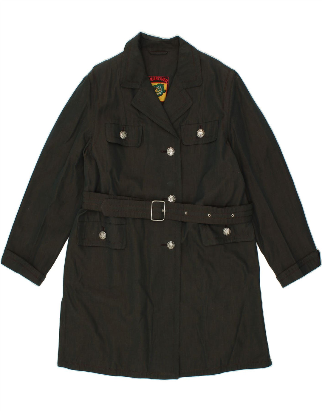 VINTAGE Womens Overcoat UK 16 Large Green Vintage Vintage and Second-Hand Vintage from Messina Hembry 