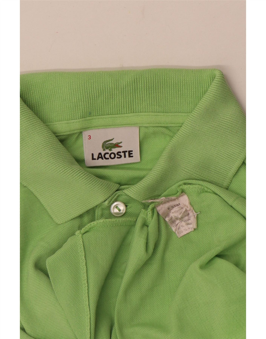 Lacoste Polo Homme Taille 3 Petit Coton Vert