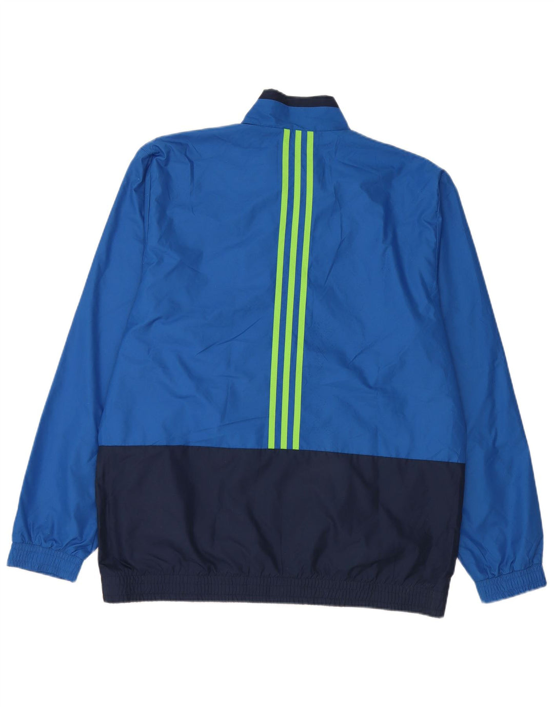 Adidas Veste de survêtement pour homme UK 42/44 Large Bleu Colorblock Polyester