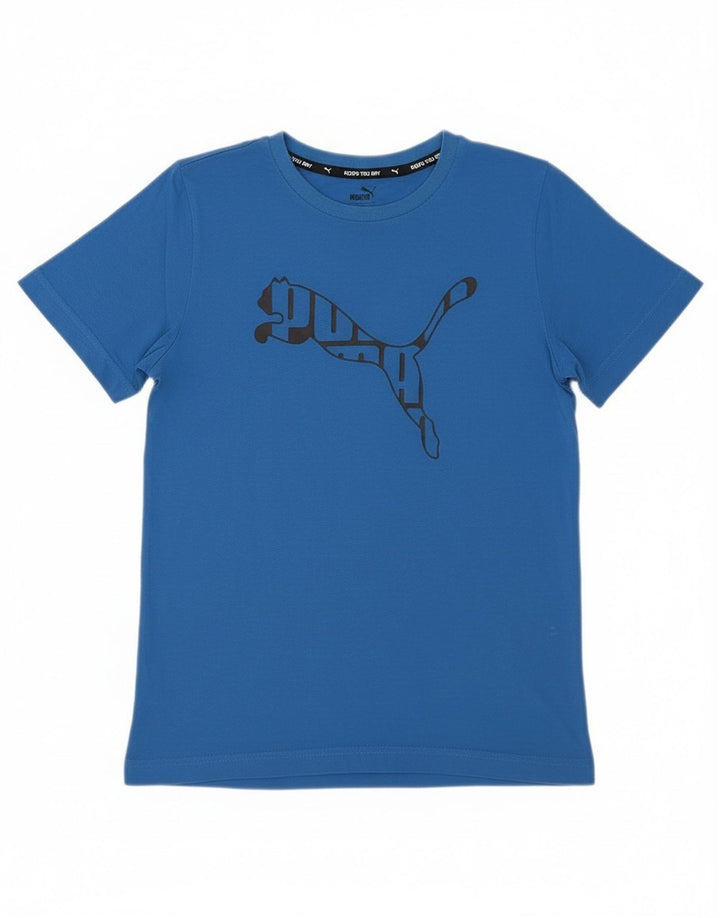 Puma T-Shirt Graphique Garçon 11-12 ans Bleu