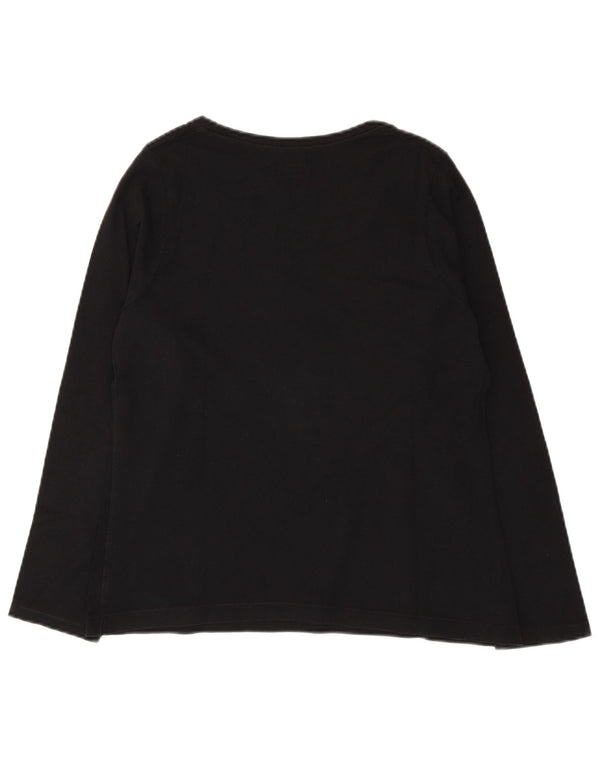 Champion Haut à manches longues pour femme UK 12 Medium Noir Coton
