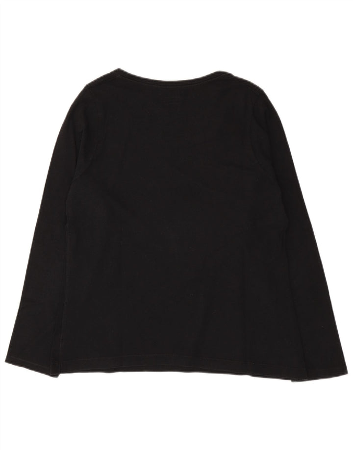 Champion Haut à manches longues pour femme UK 12 Medium Noir Coton