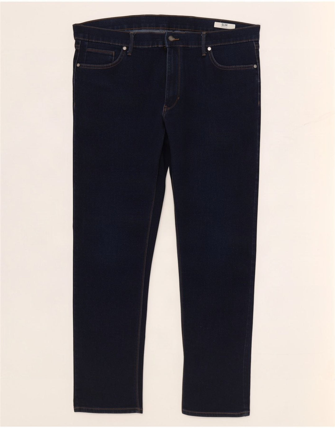 Marks & Spencer Jean Slim Homme W40 L31 Bleu Marine Coton