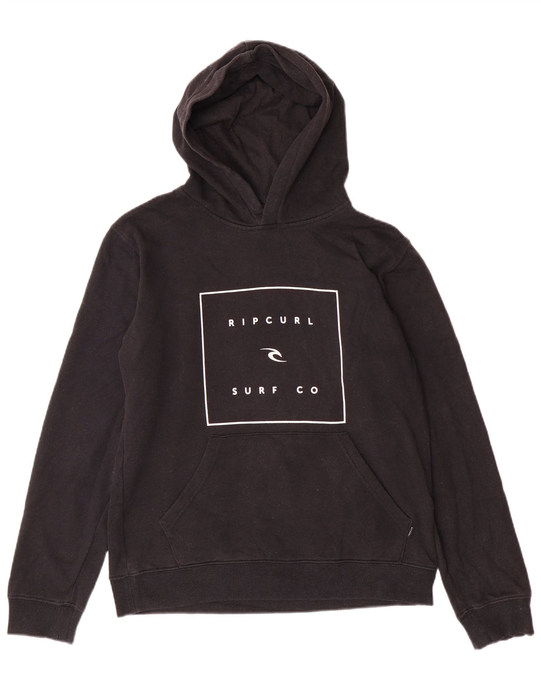 Rip Curl Pull à capuche graphique pour femme UK 14 Noir moyen