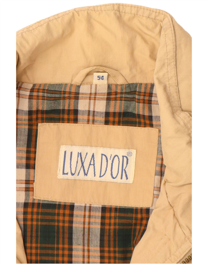 VINTAGE Veste utilitaire homme IT 54 2XL Coton Beige