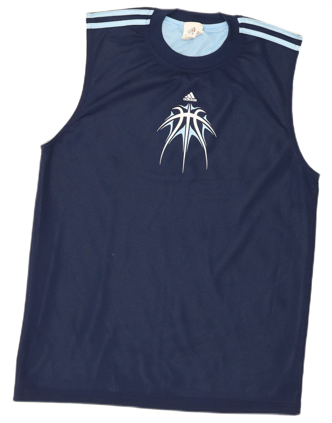 Adidas Débardeur Graphique Homme Petit Bleu Marine Polyester