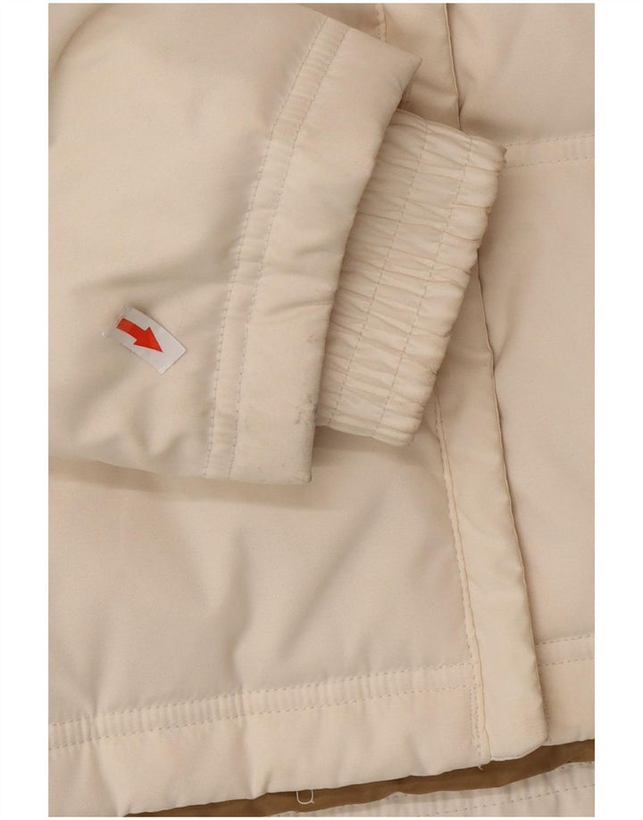 Columbia Veste matelassée surdimensionnée à capuche pour femme UK 10 Small Blanc Polyester