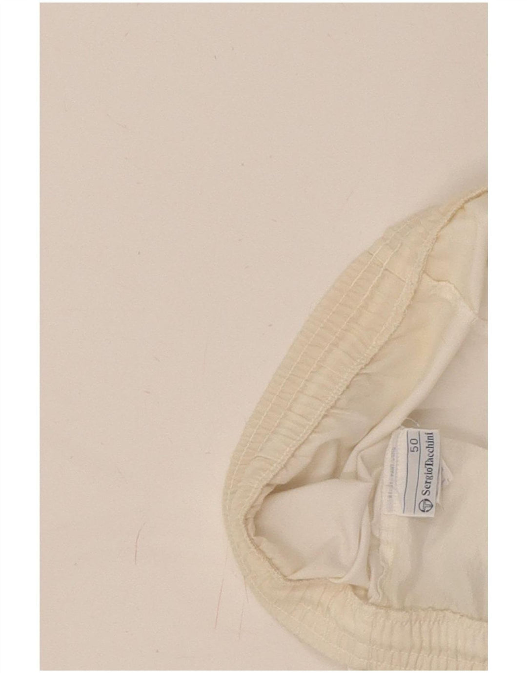 Sergio Tacchini Short de sport graphique pour hommes EU 50 Polyester blanc moyen