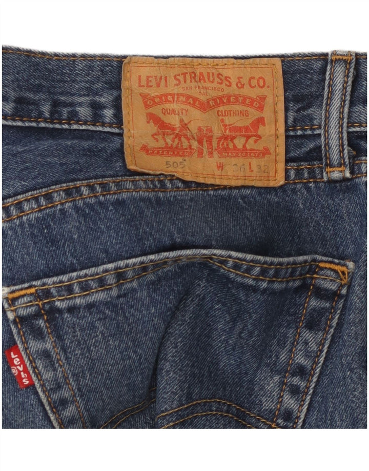 LEVI'S Jean Droit 505 Homme W36 L32 Bleu