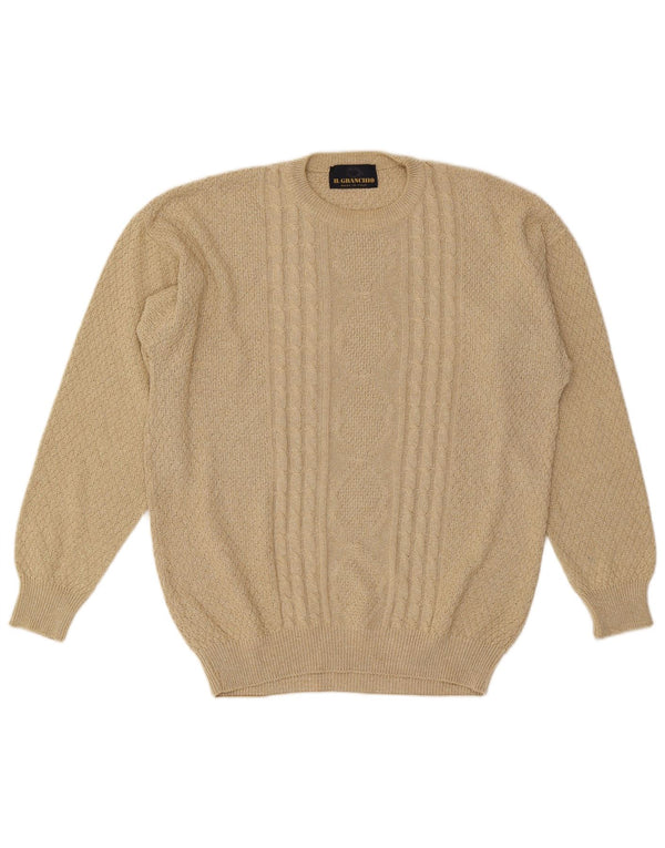 Il Granchio Pull Col Rond Homme Large Beige