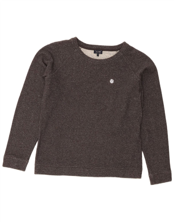 Armani Jeans Sweat Femme Pull EU 44 XL Gris Coton