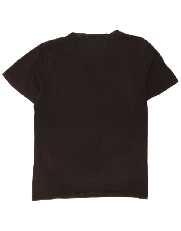 Jack & Jones T-Shirt Slim Fit Graphique Homme Noir Moyen Coton