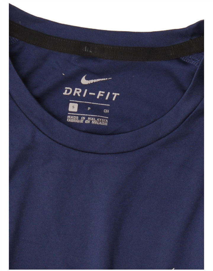 NIKE T-shirt Dri Fit pour hommes, petit, bleu marine