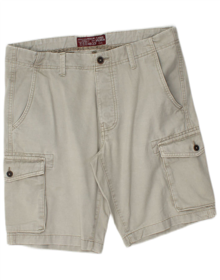 OVS Short Cargo Homme IT 48 Medium W33 Gris Coton