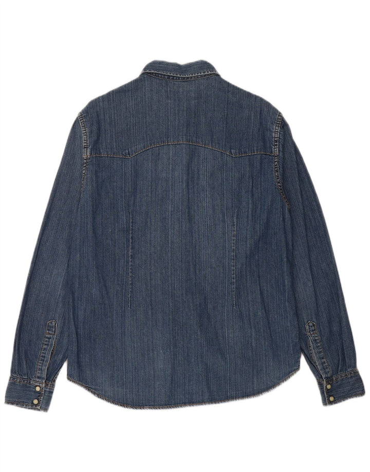 LEE Womens Denim Shirt UK 18 XL Blue Cotton