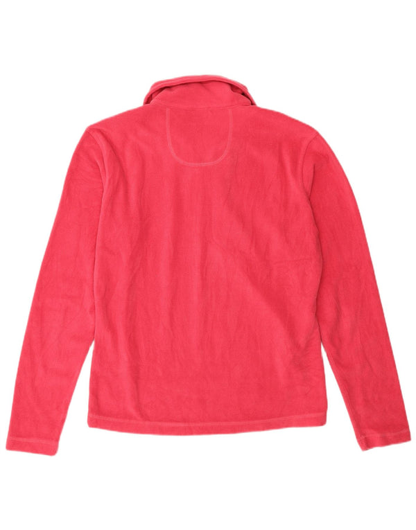 Diadora Pull polaire à col zippé pour femme UK 16 Large Rose Polyester