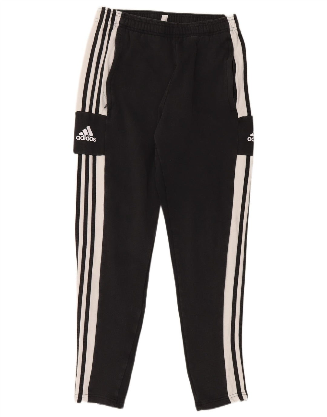 ADIDAS Pantalon de survêtement pour homme en coton noir moyen