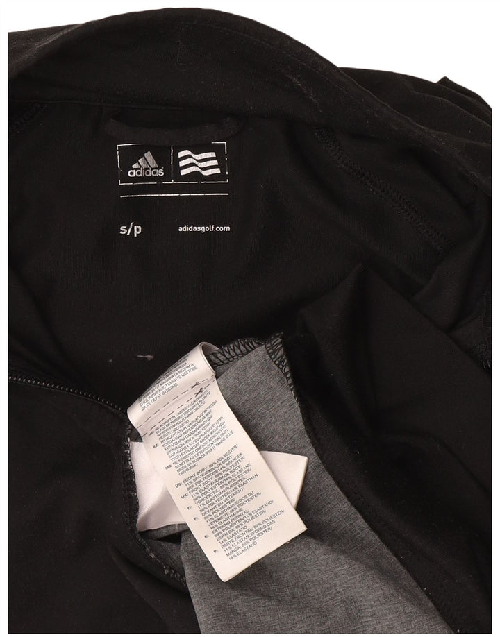 Adidas Veste de survêtement à motif abstrait pour femme UK 10 Petit Noir